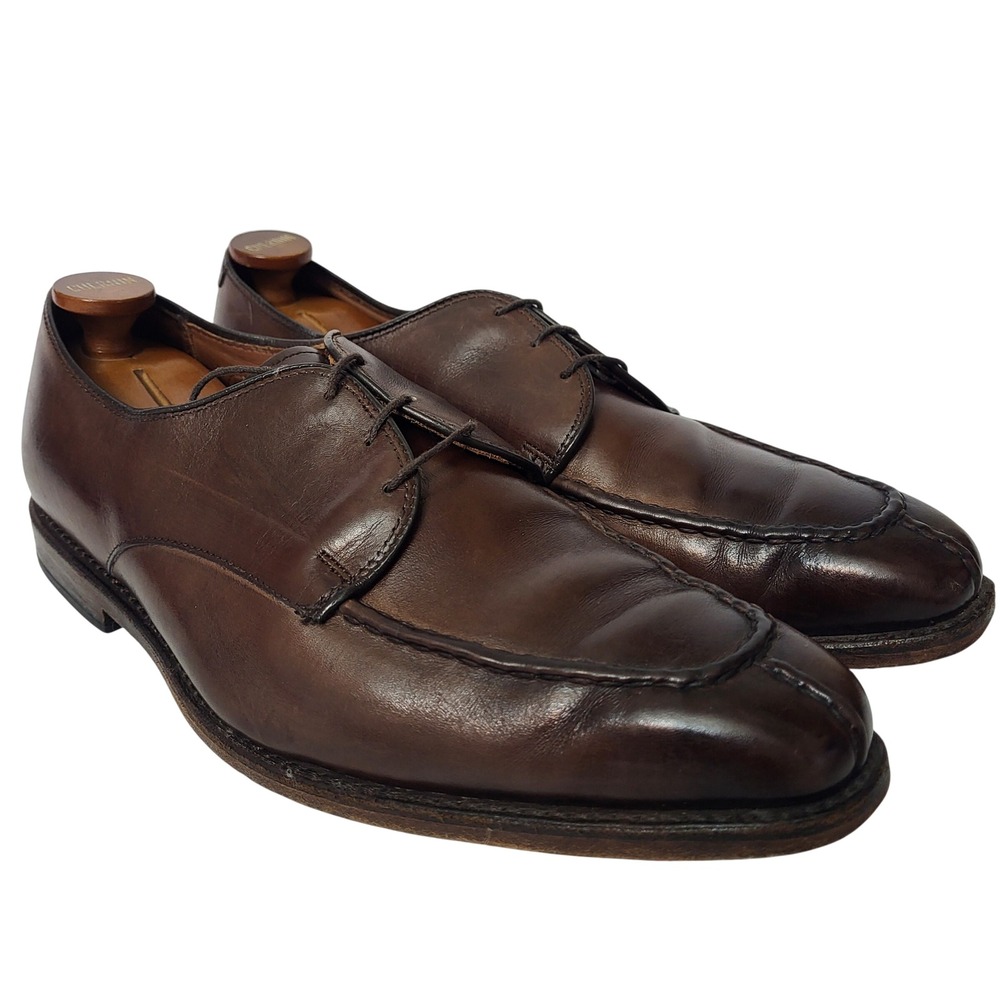 Allen Edmonds Parkway Brown Leather Split Toe Derby Dress Shoes Mens 9.5 EEE 3E